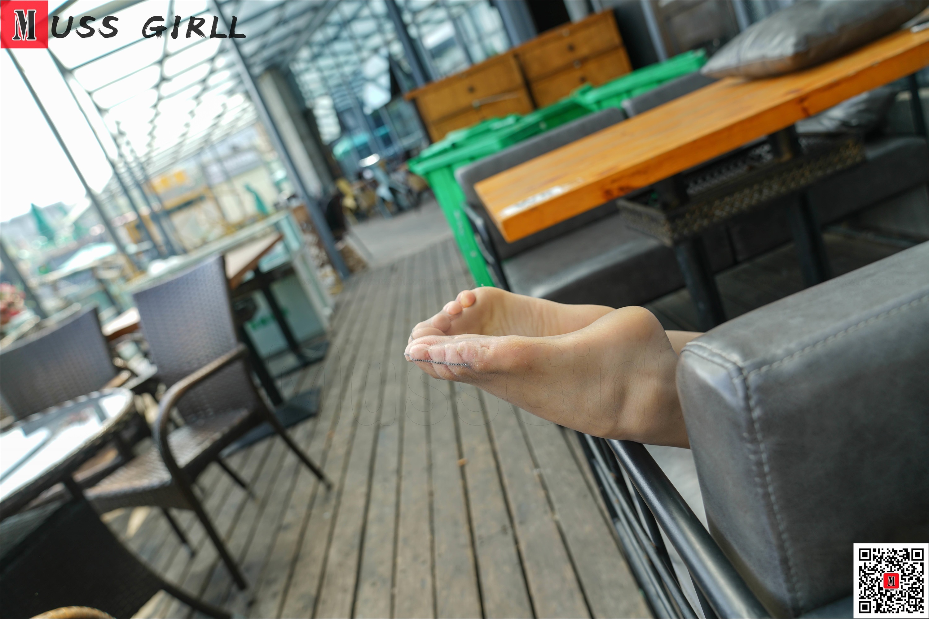 MussGirl慕丝女郎  NO.197 户外条纹制服